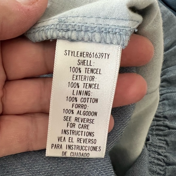 Anthropologie En Crème Jumpsuit Tencel Size L - Picture 12 of 13